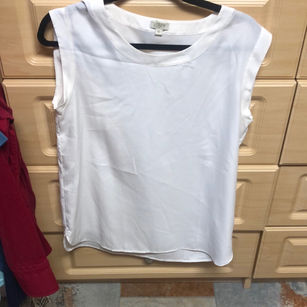 JCrew cream dress top